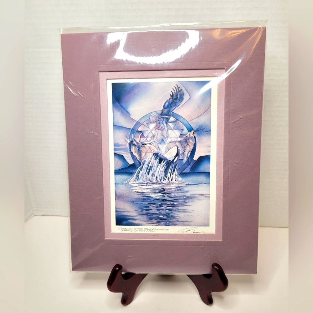 DOORWAY TO THE FOUR ELEMENTS EARTH WIND FIRE & RAIN Jody Bergsma Art Print NWT